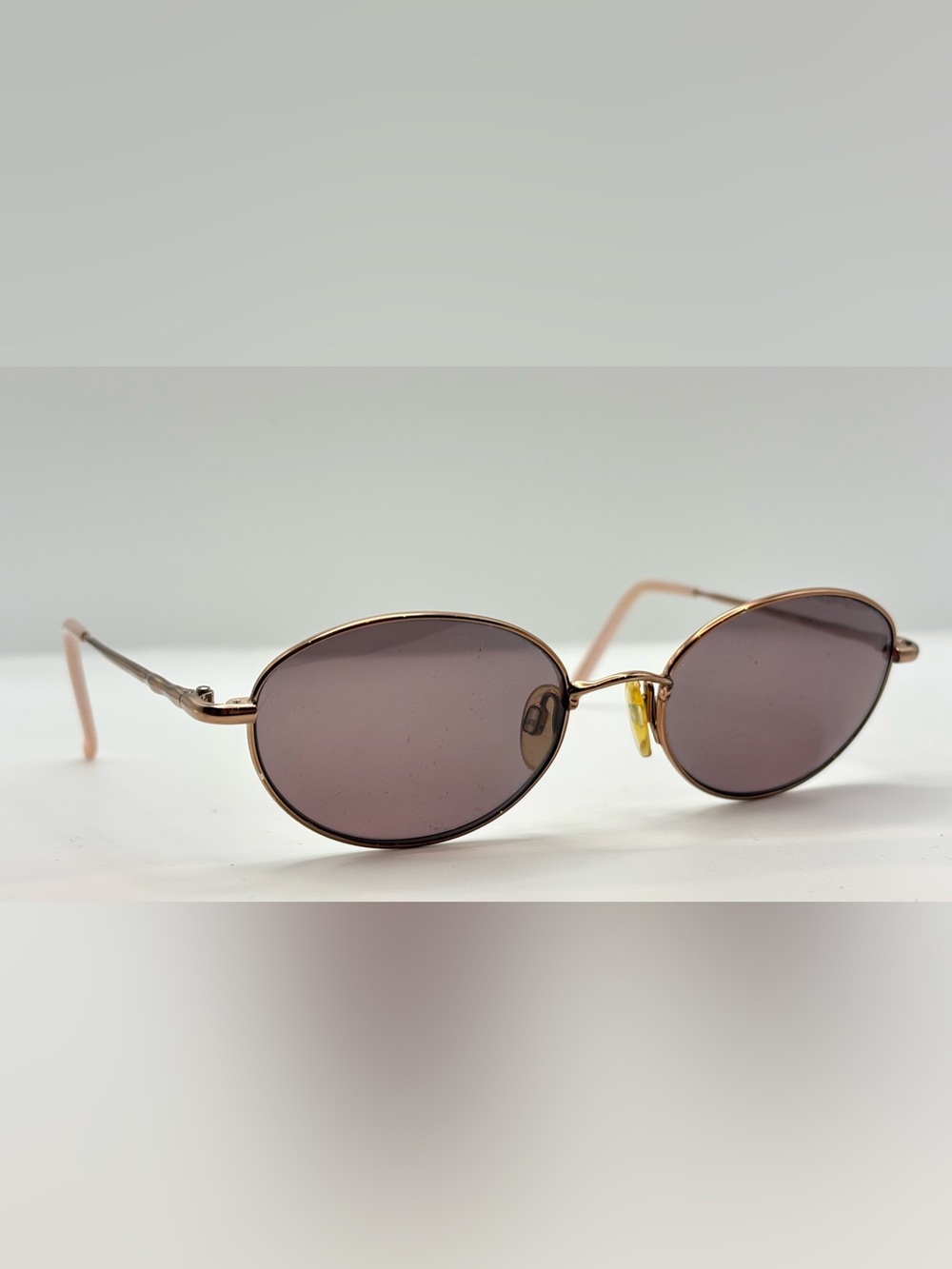 G-4403 Brown Oval Metal Eyeglass Frames Only